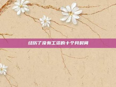 经历了没有工资的十个月时间