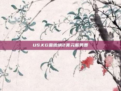 US.KG需缴纳2美元服务费