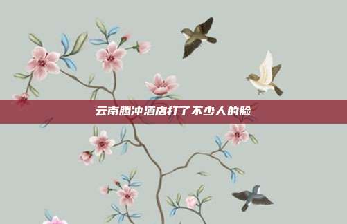 云南腾冲酒店打了不少人的脸